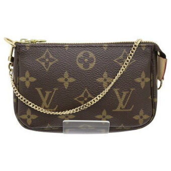 Louis Vuitton Pochette Accessoires Handbag Pouch Case Brown - Picture 1 of 9